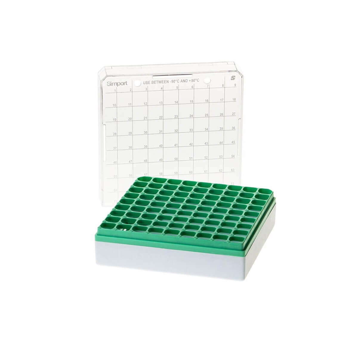 Cryogenic storage box, green